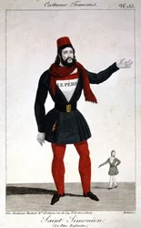 Porträt von Vater Enfantin (oder Prosper Enfantin) (1796-1864), Saint Simonien