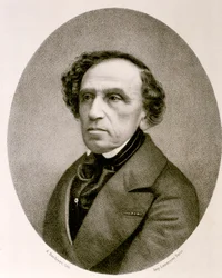 Porträt von Giacomo Mayerbeer (Radierung)