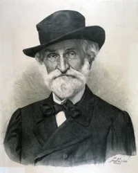 Porträt von Giuseppe Fortunino Francesco Verdi