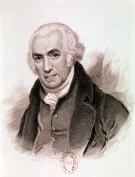 Porträt von James Watt, schottischer Erfinder, Maschinenbauingenieur und Chemiker