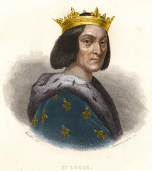 Porträt von Ludwig IX. oder Sankt Ludwig (1214 - 1270), König von Frankreich