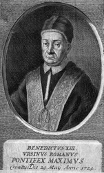 Porträt von Papst Benedikt XIII., 243. Papst.