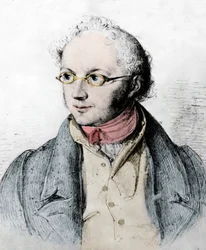 Porträt des deutschen Bankiers Abraham Mendelssohn Bartholdy (Gravur)