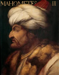 Porträt des osmanischen Sultans Mehmed II., genannt der Eroberer