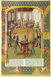 Darstellung von König Arthur und den Rittern der Tafelrunde