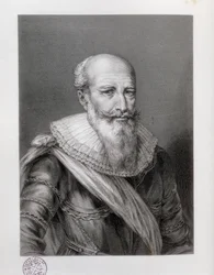 SULLY, Maximilian von Bethune, Herzog von (1560-1641). Englischer Staatsmann. Radierung. SPANIEN. KATALONIEN. Barcelona. Biblioteca de Catalunya (Nationalbibliothek von Katalonien)