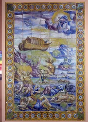 Die Arche Noah nach der Sintflut (Keramik)