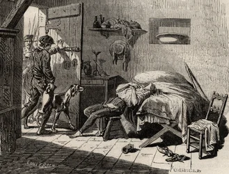 Der Tod von Condorcet im Gefängnis am 28. März