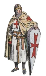 Die Tempelritter - Stich - Templer im 13. Jahrhundert