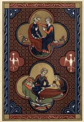 Die Birnenromanze. Geschichte von Cliges und Fenice. Bestrafung von Fenice (Druck)