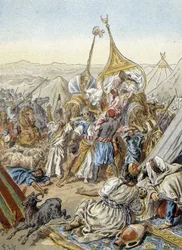 Die Smalah (oder Smala) von Abd el Kader (Abd El-Kader) (1843) erobert vom Herzog von Aumale