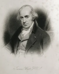 James Watt (1736-1819). Porträt von James Watt. Gravur