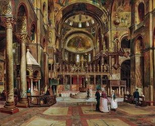 Im Inneren der Basilica di San Marco, Venedig