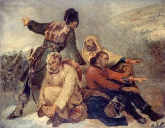 Vier Soldaten der Armee in Auflösung, ca. 1826