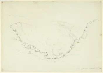 Caldera des Vesuvs, Neapel, Italien, 1841