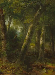 Wald im Morgenlicht, ca. 1855