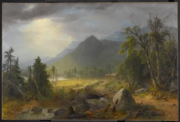 Die erste Ernte in der Wildnis, 1855