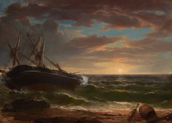 Das gestrandete Schiff