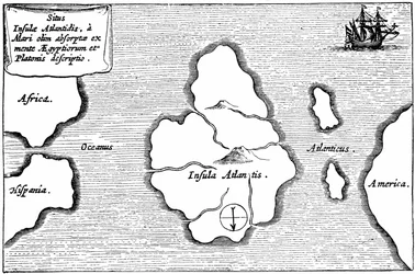 Karte von Atlantis, aus 