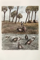 Illustration aus "Pinocchio" von Carlo Collodi