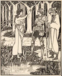 Die Dame vom See erzählt Arthur vom Schwert Excalibur