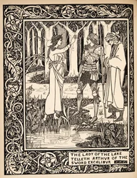 Die Dame vom See erzählt Arthur vom Schwert Excalibur