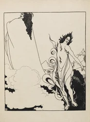 Das vierte Tableau des Rheingolds aus einem Buch mit fünfzig Zeichnungen