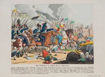 Die Schlacht von Aytos am 25. Juli 1829, ca. 1830