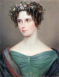 Porträt einer Dame, möglicherweise die Hon. C. Barrington