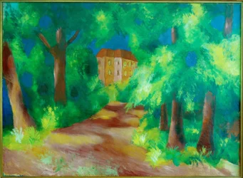 Rotes Haus im Park