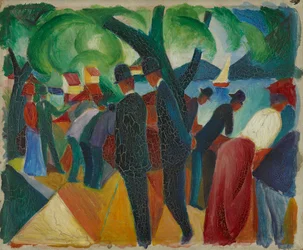 Spaziergang auf der Brücke