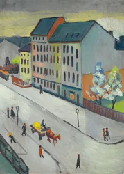 Unsere Straße in Grau