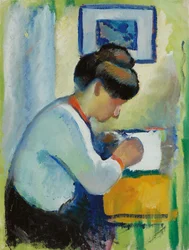 Frau beim Schreiben, 1910