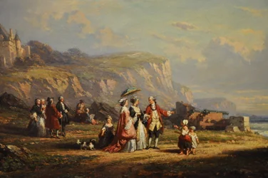 Spaziergang am Strand (Detail)
