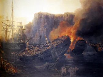 Abend der Schlacht von Navarino