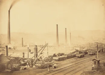 Abzweigung und Fabriken von MM. Pétin und Gaudet in Saint-Chamond