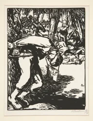Die Freischärler, aus La Guerre de 1914, erste Serie, Nr. 11
