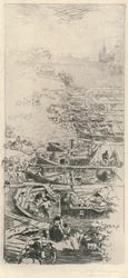 Der Apfelmarkt, 1915