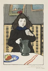 Junges Mädchen mit einem Krug, 1890