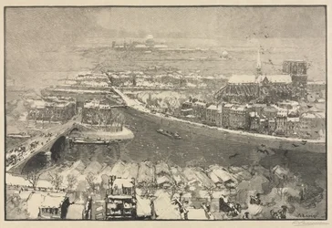 Paris im Schnee