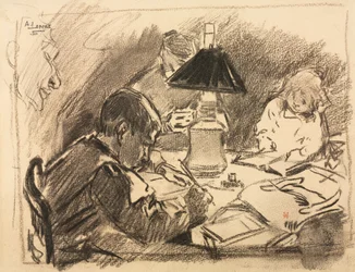 Um die Lampe, 1888