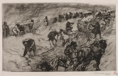Kampf gegen den Schnee, Quai aux Fleurs, 1890