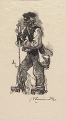 Fontainebleau-Wald: Schlangenjäger (La Forêt de Fontainebleau: Le chasseur de serpents)