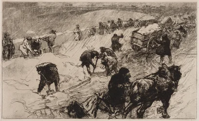 Schneeballschlacht: Quai aux Fleurs, 1890