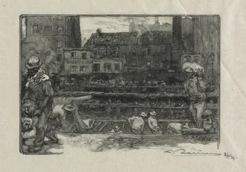 Entlader von Gips am Canal St. Martin, 1890