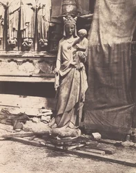 [Skulptur der Jungfrau und des Kindes, Notre Dame, Paris], 1853-1854