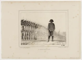 Lithografiealbum von 1833 Nr. 5: Die Inspektion