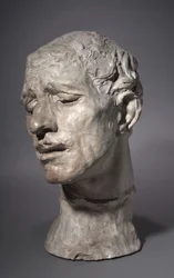 Heroischer Kopf von Pierre de Wissant, einer der Bürger von Calais, 1886