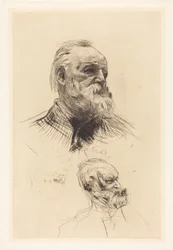 Victor Hugo, Dreiviertelansicht
