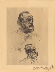 Victor Hugo, Dreiviertelansicht, 1884